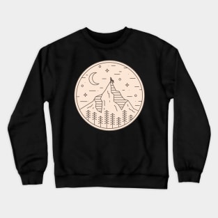 Wolf dance under moonlight Crewneck Sweatshirt